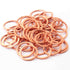10 Pcs Solid Copper Link Charm Rose Gold Round Circle Copper Link 23mm -Great For Earrings GPC648