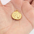 5 Pcs Designer 24k Gold Plated Round Charm Pendant, Plated Round Charm Pendant 23mmx20mm gpc1184