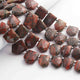 1  Long Strand  Red Jasper Faceted Briolettes - Pentagon Shape Briolettes -13mmx11mm-23mmx16mm - 9 Inches BR01612 - Tucson Beads