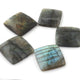 5 Pcs Amazing Labradorite Faceted Cabochon Spectrolite - Square Shape Multi Fire Loose Gemstone -34mmx32mm   LGS114 - Tucson Beads