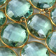 12 Pcs Beautiful Apatite 925 Sterling Vermeil Gemstone Faceted Round Shape Single Bail Pendant -18mmx15mm SS290 - Tucson Beads