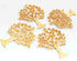 5 Pcs Designer Tree Pendant 24k Gold Plated Copper ,Tree of Life Pendant,Jewelry Making,Copper ,Making 61mmx52mm BulkLot GPC129