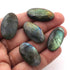 16  Pcs Amazing Labradorite Faceted Cabochon Spectrolite - Oval Shape Multi Fire Loose Gemstone -29mmx17mm-28mmx14mm   LGS086