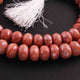 2 Strands Peach Moonstone Silver Coated Rondelles Beads - Peach Moonstone Silver Coated Roundle Beads 10mm-11mm 7.5 Inches BR73 - Tucson Beads