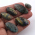 16  Pcs Amazing Labradorite Faceted Cabochon Spectrolite - Oval Shape Multi Fire Loose Gemstone -30mmx17mm-16mmx10mm  LGS083