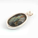 1 Pc  Genuine and Rare Labradorite Pendant,Oval Pendant ,925 Sterling Silver Pendant,Gemstone Pendant,Cabochon pendant  SJ205 - Tucson Beads