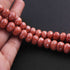 1 Strands Peach Moonstone Silver Coated Rondelles Beads - Peach Moonstone Silver Coated Roundle Beads 10mm-11mm 7.5 Inches BR073