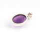 1 Pc Genuine and Rare Amethyst Oval Pendant - 925 Sterling Silver - Gemstone Pendant SJ23 - Tucson Beads