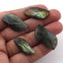 6  Pcs Amazing Labradorite Faceted Cabochon Spectrolite - Fancy Shape Multi Fire Loose Gemstone -29mmx16mm-26mmx11mm  LGS107