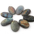8  Pcs Amazing Labradorite Faceted Cabochon Spectrolite - Oval Shape Multi Fire Loose Gemstone -33mmx18mm-27mmx17mm  LGS089