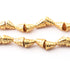 1 Strand 24k Gold Plated Designer Copper Casting Cone Beads - Jewelry - 13mmx11mm 8 Inches GPC1026