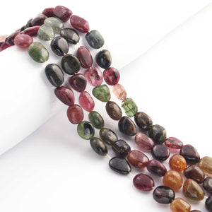 1 Strand Multi Tourmaline Smooth Briolettes  - Assorted Shape Briolettes  14mmx9mm-9mmx9mm - 17 Inches BR0111 - Tucson Beads