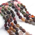 1 Strand Multi Tourmaline Smooth Briolettes  - Assorted Shape Briolettes  14mmx9mm-9mmx9mm - 17 Inches BR0111