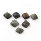 7  Pcs Amazing Labradorite Faceted Cabochon Spectrolite - Square Shape Multi Fire Loose Gemstone -11mmx12mm  LGS097 - Tucson Beads