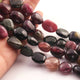 1 Strand Multi Tourmaline Smooth Briolettes  - Assorted Shape Briolettes  18mmx12mm-12mmx13mm - 18Inches BR0103 - Tucson Beads