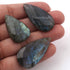 7  Pcs Amazing Labradorite Faceted Cabochon Spectrolite - Pear Shape Multi Fire Loose Gemstone -32mmx18mm-37mmx18mm  LGS105