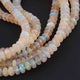 1 Long Strand Ethiopian Welo Opal Faceted Rondelles - Ethiopian Roundelles Beads 5mm-8mm 17 Inches long BR0861 - Tucson Beads