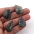 8  Pcs Amazing Labradorite Faceted Cabochon Spectrolite - Pear Shape Multi Fire Loose Gemstone -28mmx17mm-23mmx13mm  LGS106