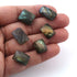 14  Pcs Amazing Labradorite Faceted Cabochon Spectrolite - Square Shape Multi Fire Loose Gemstone -16mmx9mm-13mmx10mm   LGS094