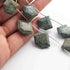 1 Long Strand K2 jasper Faceted Briolettes  -Fancy Shape Briolettes - 24mmx28mm 9 Inches BR1618