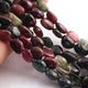 1 Strand Multi Tourmaline Smooth Briolettes  - Assorted Shape Briolettes  15mmx13mm - 17 Inches BR0104 - Tucson Beads