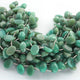 1 Strand Bio Chrysoprase Faceted Briolettes - Oval Shape Beads 14mmx10mm-15mmx10mm 9 Inches BR468 - Tucson Beads