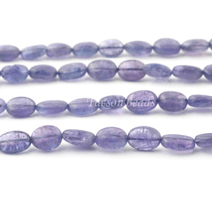 1 Long Strand Tenzanite  Smooth Briolettes -Oval Shape Briolettes - 6mmx4mm-10mmx8mm - 16 Inches BR0102 - Tucson Beads