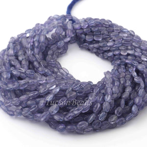 1 Long Strand Tenzanite  Smooth Briolettes -Oval Shape Briolettes - 3mmx5mm-9mmx6mm - 16 Inches BR0101 - Tucson Beads