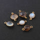 6  Pcs Mix Stone Faceted Assorted Shape 24k Gold Plated Connector&Pendant  - 19mmx15mm-16mmx10mm-PC719 - Tucson Beads
