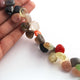 1 Long Strand Multi Stone Smooth Briolettes -Heart Shape Mix Stone Briolettes - 11mm-14mm-9 Inches BR2861 - Tucson Beads