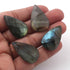 20  Pcs Amazing Labradorite Faceted Cabochon Spectrolite - Pear Shape Multi Fire Loose Gemstone -33mmx18mm-30mmx16mm  LGS095