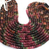 1  Long Strand Multi Tourmaline  Smooth Roundelles -Tourmaline Roundel Beads - Gemstone Rondelles 5mm-14 Inches BR0429