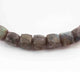1 Strand Labradorite Faceted Cube Beads Briolettes -  Labradorite Box Shape Beads 9mmx8mm-6mmx7mm  7 Inches BR2276 - Tucson Beads