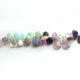 1  Long Strand Multi Stone Smooth Briolettes - Pear Shape Mix Stone Briolettes -8mmx7mm-16mmx9mm - 8 Inches BR892 - Tucson Beads