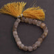 1 Strand Golden Rutile Faceted Cube Briolettes - Golden Rutile Box Shape Beads 7mm-8mm 7.5 Inches BR804 - Tucson Beads