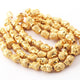 2 Strand Beautiful Laughing Buddha Face Beads 24K Gold Plated on Copper - Buddha Beads 12mmx8mm 8 Inches GPC1041 - Tucson Beads
