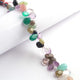 1 Long Strand Multi Stone Smooth Briolettes -Assorted Shape Mix Stone Briolettes - 5mm-13mm-8 Inches BR2842 - Tucson Beads