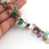 1 Long Strand Multi Stone Smooth Briolettes -Assorted Shape Mix Stone Briolettes - 5mm-13mm-8 Inches BR2842