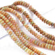 1 Long Strand Ethiopian Welo Opal Faceted Rondelles - Ethiopian Roundelles Beads 5mm-8mm 17 Inches long BR0863 - Tucson Beads