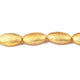 1 Stand Designer 24k Gold Plated Oval Beads ,Copper Oval Shape Design Charm,Jewelry Making 25mmx15mm 7 Inches GPC1308 - Tucson Beads
