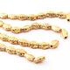 2 Strand 24k Gold Plated Designer Copper Casting Fancy Beads - Jewelry - 13mmx9mm 8 Inches GPC1039 - Tucson Beads