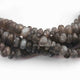 1  Strand Dark Gray Moonstone Faceted Rondelles - Moonstone Rondelles 9mmx6mm-8mmx5mm-  12.5  Inch BR4215 - Tucson Beads