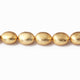 1 Stand Designer 24k Gold Plated Oval Beads ,Copper Oval Shape Design Charm,Jewelry Making 17mmx13mm 6 Inches GPC1305 - Tucson Beads