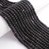 1  Long Strand Beautiful Shaded Black Opal Smooth Roundelles -Gemstone Beads Plain Rondelles Beads - 5mm-7mm-13 Inches BR02956