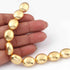 1 Stand Designer 24k Gold Plated Oval Beads ,Copper Oval Shape Design Charm,Jewelry Making 17mmx13mm 6 Inches GPC1305