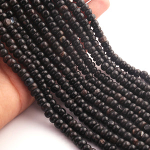1  Long Strand Beautiful Shaded Black Opal Smooth Roundelles -Gemstone Beads Plain Rondelles Beads - 5mm-7mm-13 Inches BR02956 - Tucson Beads