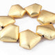 1 Stand Designer 24K Gold Plated Fancy Shape Beads ,Copper Fancy  Shape Designer Charm,Jewelry Making 30mmx35mm 7 Inches Gpc1307 - Tucson Beads