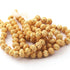 2 Strands 24k Gold Plated Designer Copper Casting Round Ball Beads - 10mm - Jewelry Making- 8 Inches GPC344