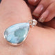 1 Pc Genuine and Rare Larimar Pear Pendant - 925 Sterling Silver - Gemstone Pendant  - SJ310 - Tucson Beads