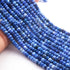 1  Long Strand Beautiful Shaded Blue Opal Smooth Roundelles -Gemstone Beads Plain Rondelles  Beads- 4mm-6mm-13 Inches BR02955